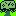 Enlarged pixel art of the lettuce tree, a pale green canopy with small diamond marks