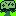 Enlarged pixel art of the meat tree, a similar canopy with darker marks
